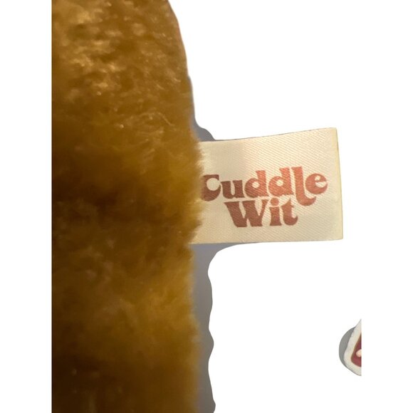 Vintage Cuddle Wit Plush Teddy Bear Toy 7" Tall Stuffed Animal Sitting Brown - Picture 4 of 4